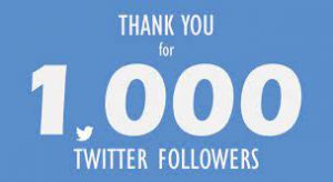 How can I get 1000 followers on Twitter